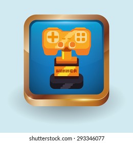 Video games digital design, vector illustration 10 eps graphic