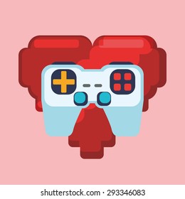 Video games digital design, vector illustration 10 eps graphic
