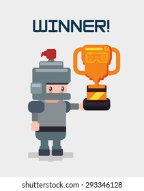 Video games digital design, vector illustration 10 eps graphic