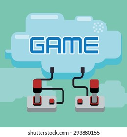 Video games digital design, vector illustration 10 eps graphic