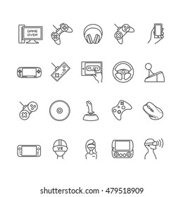 video games, gadget vector icons