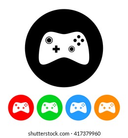 Video Games Icon with Color Variations