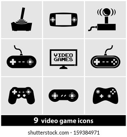 Video Games Icon Set