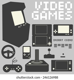 Video Games Icon Set