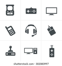Video Games Icon Set