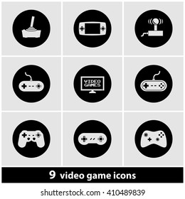 Video Games Icon Set