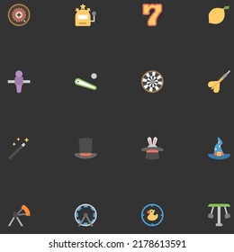 Video games icon set Vector icons on isolate background. Vector illustration.