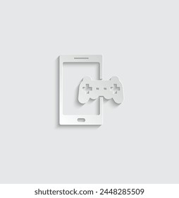 video games icon vector play game sign