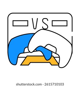 video games line icon vector. video games sign. isolated symbol illustration