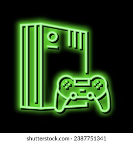 video games mens leisure neon light sign vector. video games mens leisure illustration