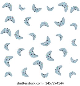 video games play console controller pattern background cartoon vector illustration graphic design