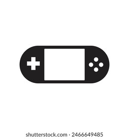Video games portable icons. Silhouette Black. isolated on white background
