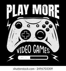 Video games related t-shirt design. video game controller illustration. game controller vector for printing items