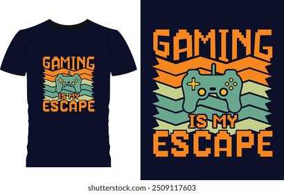 Video games related t-shirt design. video game controller illustration. game controller vector for printing items