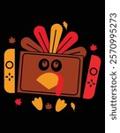 Video Games Thanksgiving Turkey Gamer