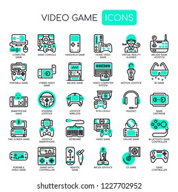 Video Games , Thin Line and Pixel Perfect Icons