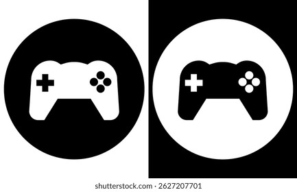 Video Gaming Live Streamer Gaming controller icon. Joystick, controller, game pad. Flat style. 