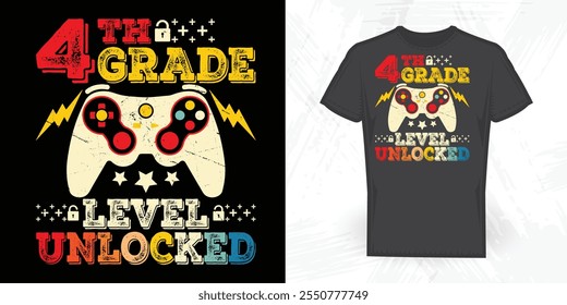 Video Gaming Lover Funny Game Vintage Game T-shirt Design