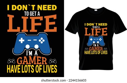 VIDEO GAMING T SHIRT DESIGNS