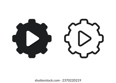 Icono de equipo de vídeo. Vector de ilustración