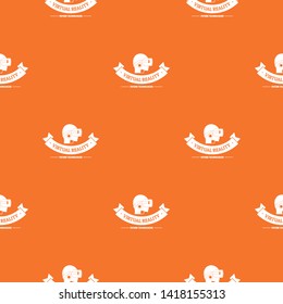 Video glasses pattern vector orange for any web design best