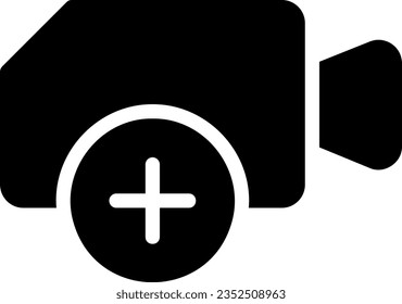 video glyph icon illustration vector
