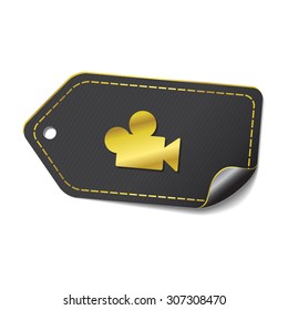 Video golden Vector Icon Design
