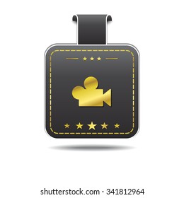 Video golden Vector Icon Design