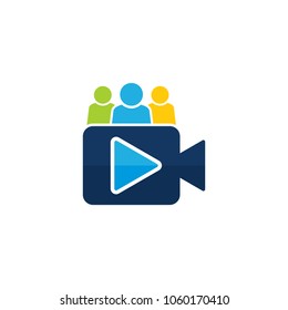 Video Group Logo Icon Design