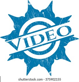 Video grunge style stamp
