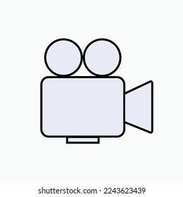 Video Icon. Available Movie, Record Symbol.