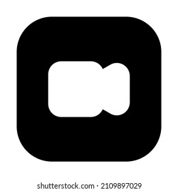 video icon with black color