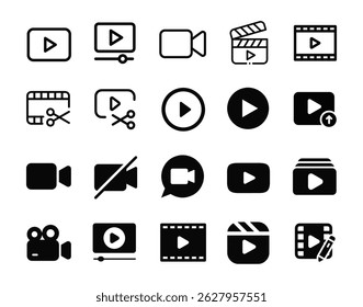 Video Icon, Video Call, Vector Pack