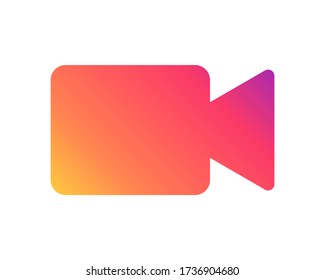 Video icon. Video camera vector. Video Player symbol. Video symbol logo. 