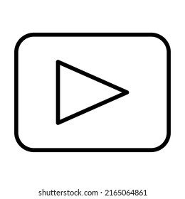 Video icon. Video camera vector. player symbol. Linear style sign for mobile concept and web design. Video symbol logo illustration.