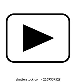 Video icon. Video camera vector. player symbol. Linear style sign for mobile concept and web design. Video symbol logo illustration.