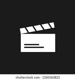 Video icon. cinema video clapper icon. filmstripper icon.