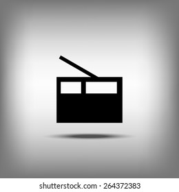video icon cinema sign