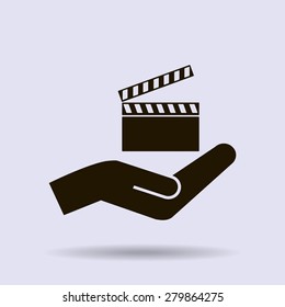 video icon cinema sign