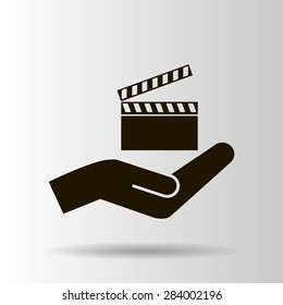 video icon cinema sign