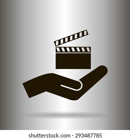 video icon cinema sign