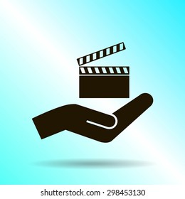 video icon cinema sign