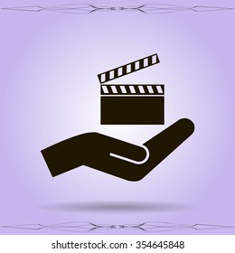 video icon cinema sign