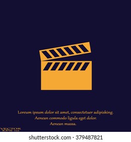 video icon cinema sign