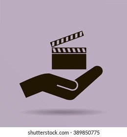 video icon cinema sign