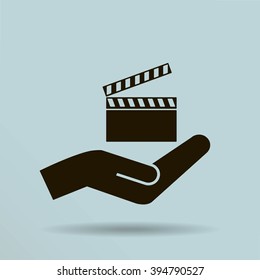 video icon cinema sign