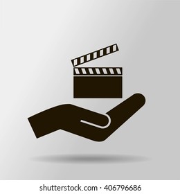 video icon cinema sign