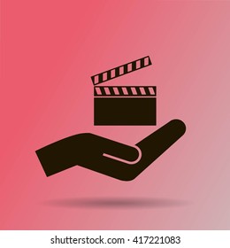 video icon cinema sign
