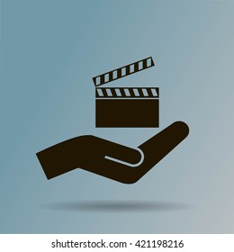 video icon cinema sign