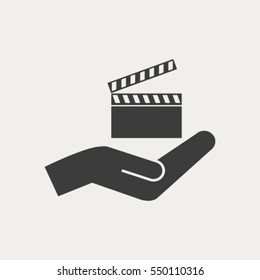 video icon cinema sign